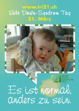 Poster zum Welt Down-Syndrom Tag 2012