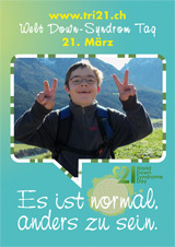 Poster zum Welt Down-Syndrom Tag 2012