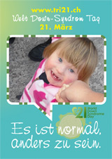 Poster zum Welt Down-Syndrom Tag 2012