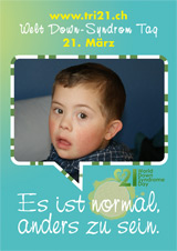 Poster zum Welt Down-Syndrom Tag 2012