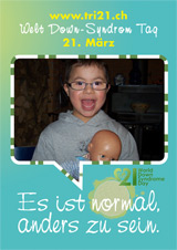 Poster zum Welt Down-Syndrom Tag 2012