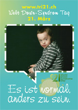 Poster zum Welt Down-Syndrom Tag 2012