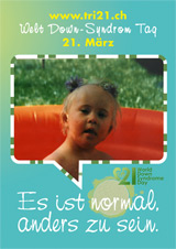Poster zum Welt Down-Syndrom Tag 2012