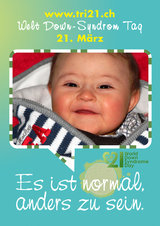 Poster zum Welt Down-Syndrom Tag 2012