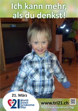 Poster zum Welt Down-Syndrom Tag 2013