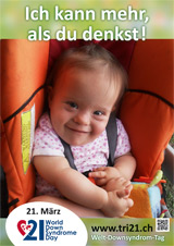 Poster zum Welt Down-Syndrom Tag 2013
