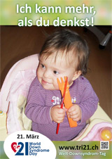 Poster zum Welt Down-Syndrom Tag 2013