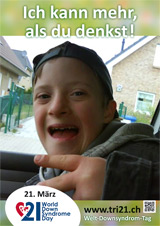 Poster zum Welt Down-Syndrom Tag 2013