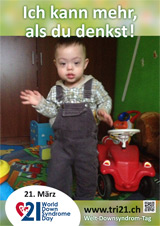 Poster zum Welt Down-Syndrom Tag 2013