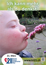 Poster zum Welt Down-Syndrom Tag 2013