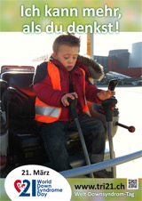 Poster zum Welt Down-Syndrom Tag 2013