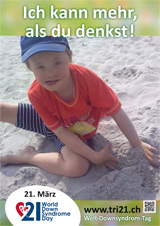 Poster zum Welt Down-Syndrom Tag 2013