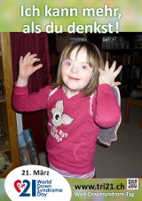 Poster zum Welt Down-Syndrom Tag 2013