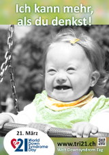 Poster zum Welt Down-Syndrom Tag 2013