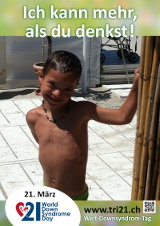 Poster zum Welt Down-Syndrom Tag 2013