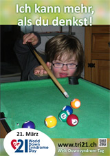 Poster zum Welt Down-Syndrom Tag 2013