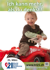 Poster zum Welt Down-Syndrom Tag 2013