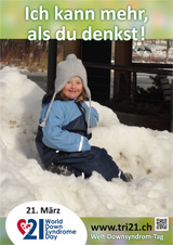 Poster zum Welt Down-Syndrom Tag 2013
