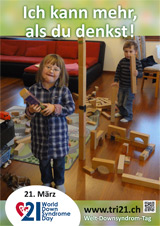 Poster zum Welt Down-Syndrom Tag 2013