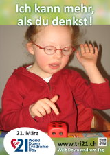 Poster zum Welt Down-Syndrom Tag 2013