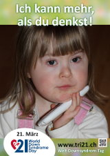 Poster zum Welt Down-Syndrom Tag 2013