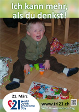 Poster zum Welt Down-Syndrom Tag 2013