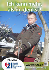 Poster zum Welt Down-Syndrom Tag 2013