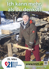 Poster zum Welt Down-Syndrom Tag 2013
