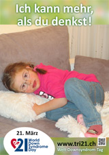 Poster zum Welt Down-Syndrom Tag 2013