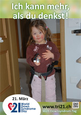 Poster zum Welt Down-Syndrom Tag 2013