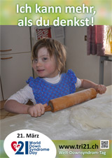 Poster zum Welt Down-Syndrom Tag 2013