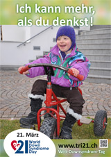 Poster zum Welt Down-Syndrom Tag 2013