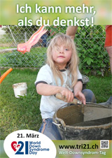 Poster zum Welt Down-Syndrom Tag 2013