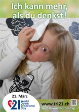 Poster zum Welt Down-Syndrom Tag 2013