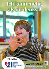 Poster zum Welt Down-Syndrom Tag 2013