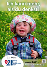 Poster zum Welt Down-Syndrom Tag 2013