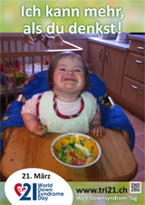 Poster zum Welt Down-Syndrom Tag 2013