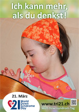 Poster zum Welt Down-Syndrom Tag 2013
