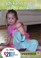 Poster zum Welt Down-Syndrom Tag 2013