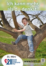 Poster zum Welt Down-Syndrom Tag 2013