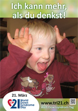 Poster zum Welt Down-Syndrom Tag 2013