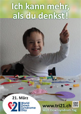 Poster zum Welt Down-Syndrom Tag 2013