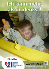 Poster zum Welt Down-Syndrom Tag 2013