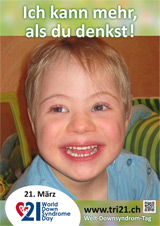 Poster zum Welt Down-Syndrom Tag 2013