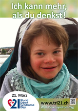 Poster zum Welt Down-Syndrom Tag 2013