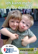 Poster zum Welt Down-Syndrom Tag 2013