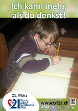 Poster zum Welt Down-Syndrom Tag 2013