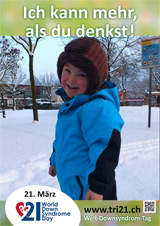 Poster zum Welt Down-Syndrom Tag 2013