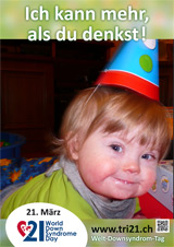 Poster zum Welt Down-Syndrom Tag 2013