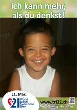Poster zum Welt Down-Syndrom Tag 2013